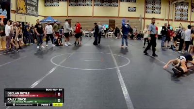 80 lbs 3rd Place Match - Declan Doyle, South Side Wrestling Club vs Rally Zinck, All I See Is Gold Academy