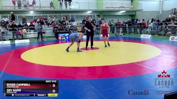 48kg Cons. Round 3 - Ryker Campbell, Kingston WC vs Dev Bains, Khalsa WC