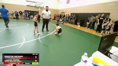 62 lbs Cons. Semi - Kingston Wickham, Cashmere Wrestling Club vs Landon Foster, Ascend Wrestling Academy