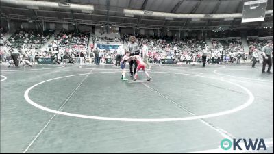 43 lbs Consi Of 16 #2 - Benjamin Kroll, Raw Wrestling Club vs Walker Williams, Team Tulsa Wrestling Club