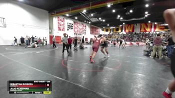 285 lbs Cons. Round 1 - Julio Ackerman, Parhump Valley vs Sebastian Raygoza, Downey B