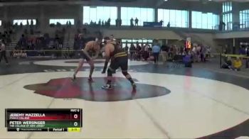 285 lbs Quarterfinal - Jeremy Mazzella, Ithaca College vs Peter Wersinger, The College Of New Jersey
