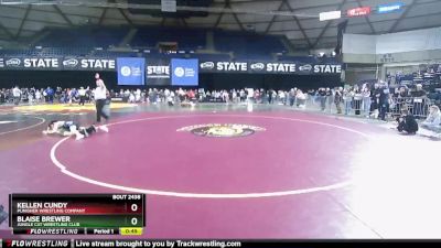 86 lbs Quarterfinal - Blaise Brewer, Jungle Cat Wrestling Club vs Kellen Cundy, Punisher Wrestling Company