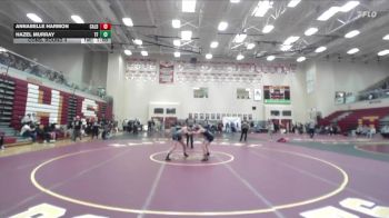 140 lbs Cons. Round 4 - Annabelle Harmon, Caldwell vs Hazel Murray, Twin Falls