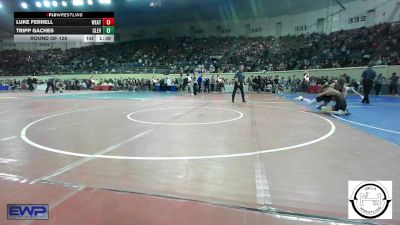 128 lbs Round Of 128 - Luke Ferrell, Weatherford vs Tripp Gaches, Cleveland