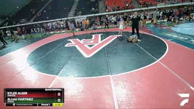 80 lbs Quarterfinal - Elijah Martinez, Hawaii vs Kyler Alger, Oregon