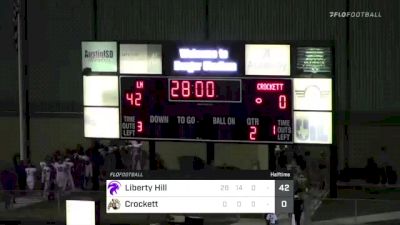 Replay: Liberty Hill HS vs Crockett HS - 2021 Liberty Hill vs Crockett | Sep 24 @ 7 PM