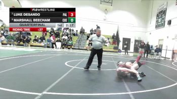 165 lbs Quarterfinal - Luke Desando, Palomar vs Marshall Beecham, Cuesta