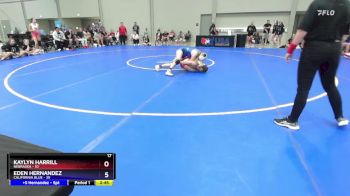 115 lbs Semis & 1st Wrestleback (8 Team) - Kaylyn Harrill, Nebraska vs Eden Hernandez, California Blue