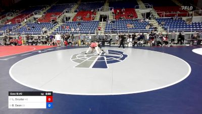 150 lbs Cons 16 #2 - Lane Snyder, MO vs Brandon Dean, CO