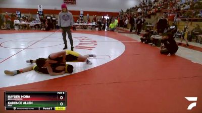 103-110 lbs Round 2 - Kadence Allen, HRA vs Hayden Mora, Bella Romero