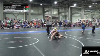 145 lbs Cons. Round 1 - Harper Moore, Ark City vs Diesel Meade, Paola