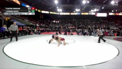 3A 106 lbs Cons. Semi - Lowden White, Kellogg vs Colton Ammann, Nampa Christian