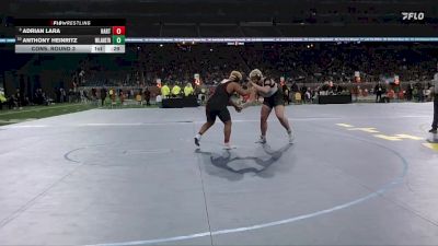 D3-285 lbs Cons. Round 3 - Anthony Heinritz, Williamston vs Adrian Lara, Hart HS