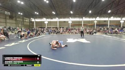 82 lbs Round 2 (3 Team) - Landon Timmons, Fighting Squirrels vs Dominic Mathews, Idaho Falls / Rigby