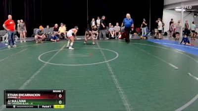 76 lbs Round 7 (8 Team) - Ethan Encarnacion, Hammers vs JJ Sullivan, Mat Assassins Black