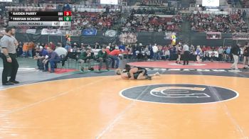 AA - 118 lbs Cons. Round 2 - Raiden Parry, Billings West vs Tristan Schoby, Great Falls CMR