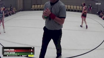 108 lbs Round 1 (8 Team) - Amara Ehsa, Kansas Pink Gecko vs Haven Baker, South Dakota Lightning