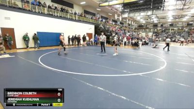 138 lbs Cons. Round 3 - Jeremiah Kuehlman, Hayward vs Brennon Colbeth, Clear Lake