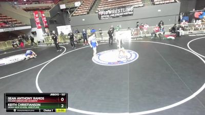 157 lbs Cons. Round 3 - Sean Anthony Ramos, Folsom Wrestling Academy vs Keith Christianson, Ukiah High School Wrestling