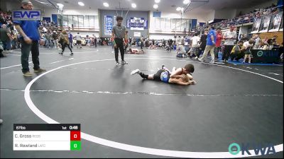 67 lbs Quarterfinal - Christopher Gross, Redskins Wrestling Club vs Ruby Rowland, Little Axe Takedown Club