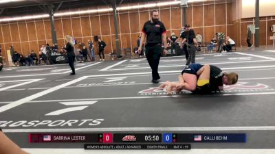 Sabrina Lester vs Calli Behm 2026 ADCC Portland Open