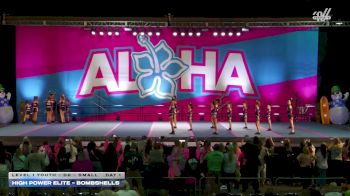 High Power Elite - Bombshells [2025 L1 Youth - D2 - Small Day 1] 2025 Aloha Gatlinburg Showdown