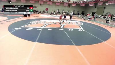 125 lbs Cons. Round 4 - Brady Phelps, Wisconsin-Whitewater vs Brayden Parke, Coe