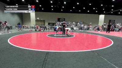126 lbs Cons. Sub-semis - Levi DeVetter, IronHawk Wrestling Academy, NE vs Carter York, Ozark High School
