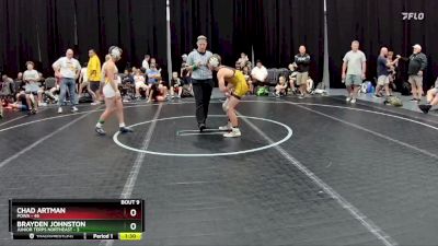 110 lbs Round 3 (8 Team) - Chad Artman, POWA vs Brayden Johnston, Junior Terps Northeast