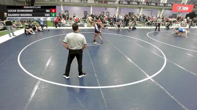 Junior Boys - 138 lbs Cons. Round 2 - Gaaniko Mazinda, Franklin Central Wrestling Club vs Lucas Schroeder, Powerhouse Wrestling Club