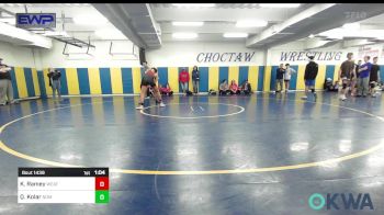 132 lbs Semifinal - Kreyson Ramey, Weatherford Youth Wrestling vs Quade Kolar, Team Nomad