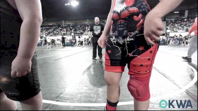 Consolation - Aaron Chavez JR., Del City Little League vs Channing Davidson, Roland Youth League Wrestling