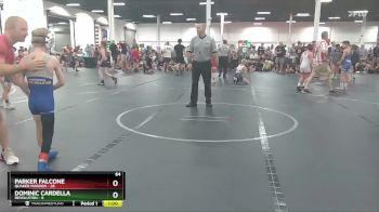 64 lbs Round 2 (4 Team) - Parker Falcone, Quaker Maroon vs Dominic Cardella, Revolution