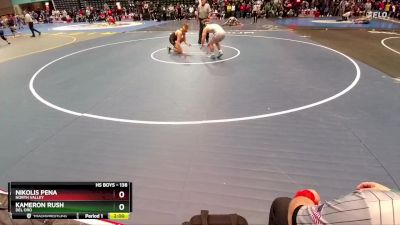 138 lbs Champ. Round 1 - Kameron Rush, Del Oro vs Nikolis Pena, North Valley