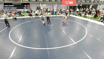 Junior Girls - 130 lbs Cons. Round 3 - Breanna Oswald, Tennessee vs Hannah Blyveis, WOW Wrestling Club