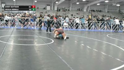 132 lbs Rr Rnd 1 - Avery Mattison, 757 Sirens Green - HSG vs Cecilia Verrilli, Elite Teal - HSG