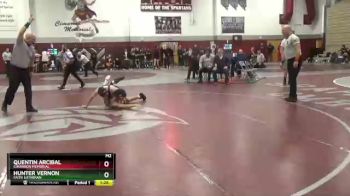 132 lbs Semifinal - Quentin Arcibal, Cimarron Memorial vs Hunter Vernon, Faith Lutheran