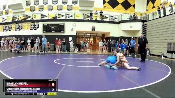 124 lbs 5th Place Match - Braelyn Reifel, Unattached vs Viktoriia Konovalenko, Columbus North Wrestling Club