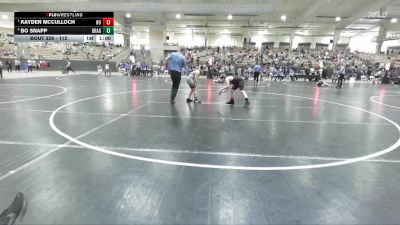 112 lbs Semifinal - Kayden Mcculloch, Heritage Outlaws vs Bo Snapp, Dragon Wrestling Club