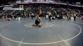 4A 215 lbs Semifinal - Hayden Haynes, McDowell High School vs Drake Watts, A.L. Brown High School