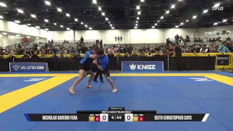 Keith Christopher Cays vs Nicholas Saverio Fera 2025 World IBJJF Jiu-Jitsu No-Gi Championship
