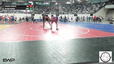 128 lbs Consi Of 32 #1 - Carter Ramos, Muldrow vs Jacob Pavon, Edmond Santa Fe