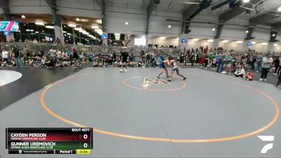 120 lbs Cons. Round 2 - Gunner Uremovich, Spring Klein Wrestling Club vs Cayden Person, Mission Wrestling Club