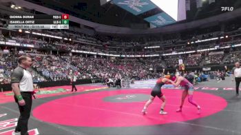 G115-4A 1st Place Match - Isabella Ortiz, La Junta Girls vs Gionna Duran, Pueblo Central Girls