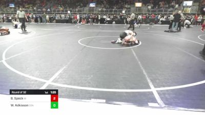 115 lbs Round Of 32 - Barret Speck, Illini Bluffs vs Waylon Adkisson, Centralia Panthers