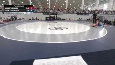 90 lbs Aubrey Kokinda, Pennsylvania Blue vs Sadie Yang-Elson, Minnesota
