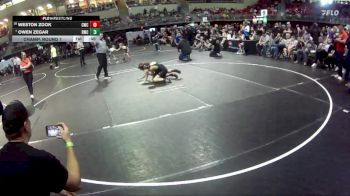 105 lbs Champ. Round 1 - Owen Zegar, Rocks Wrestling Club vs Weston Zook, Cozad Wrestling Club