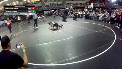 105 lbs Champ. Round 1 - Owen Zegar, Rocks Wrestling Club vs Weston Zook, Cozad Wrestling Club