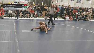 63 lbs Champ. Rd Of 32 - Owen Slinker, Sebolt Wrestling Academy vs Fletcher Currier, Sly Fox